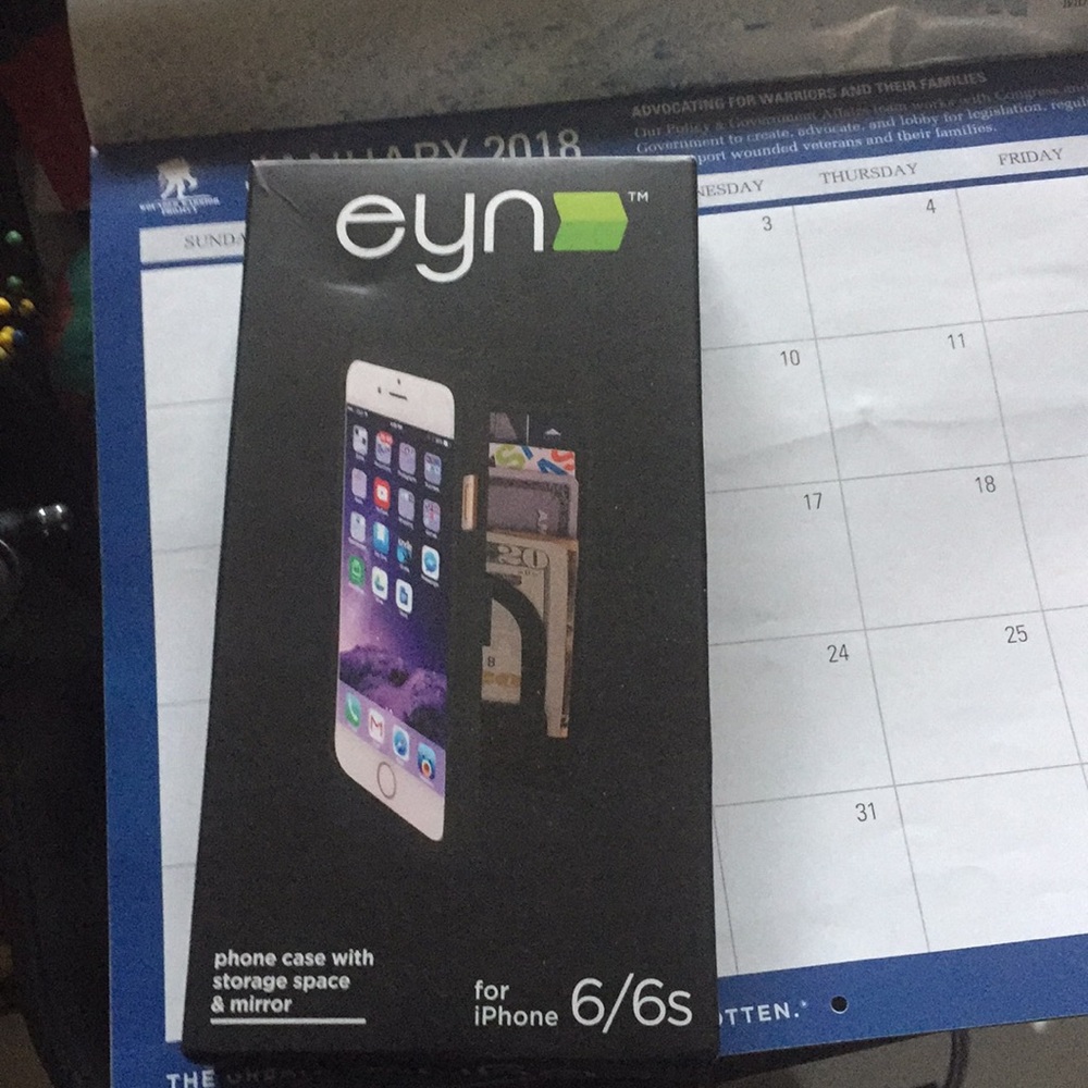 Simple black phone case (for iPhone 6/6s).New